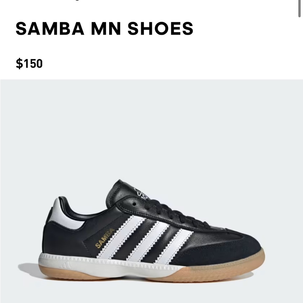 Adidas Black and White Samba MN Sneakers
